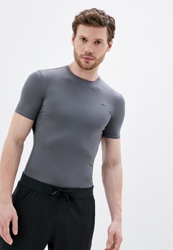 

Футболка компрессионная Reebok, Серый, WOR SS COMP TEE
