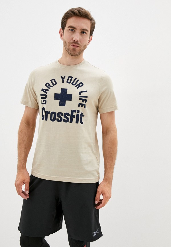 

Футболка Reebok, Бежевый, RC Guard Your Life Tee