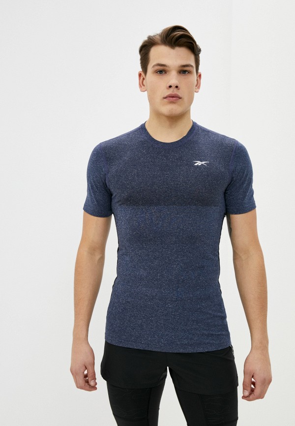 

Футболка спортивная Reebok, Синий, UBF Myoknit Tee CONAVY/BLACK