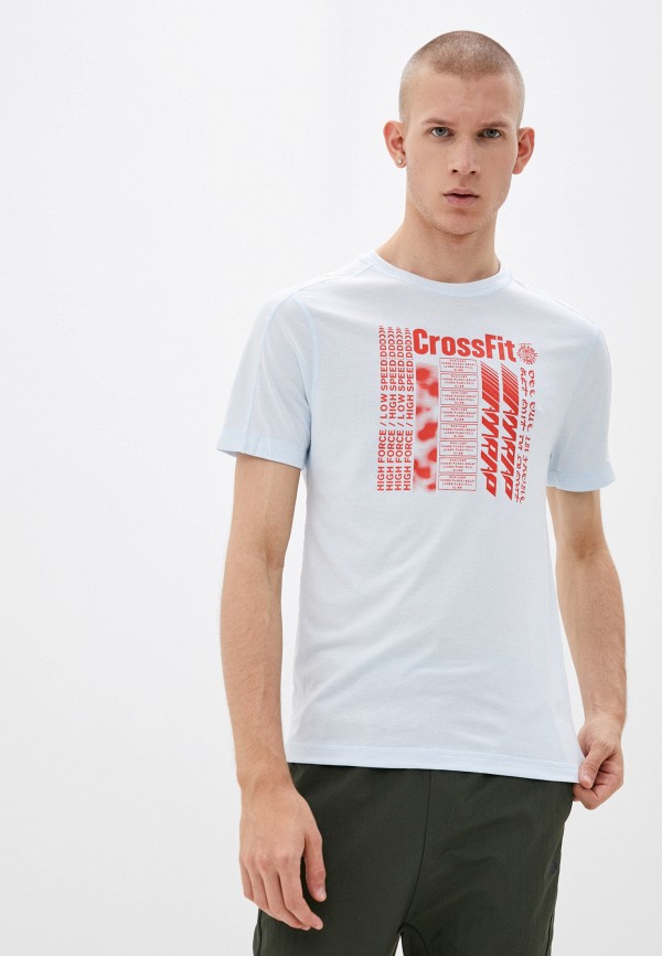

Футболка спортивная Reebok, Голубой, RC AC + Cotton Tee GLABLU