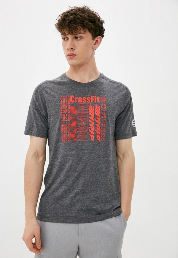 

Футболка Reebok, Серый, RC AC + Cotton Tee BLACK