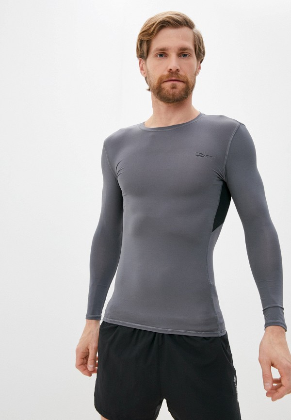 

Лонгслив компрессионный Reebok, Серый, WOR COMPR LO SLEEVE CDGRY6