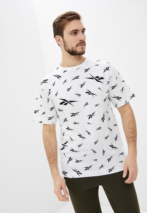 

Футболка Reebok, Белый, TE AOP VECTOR TEE