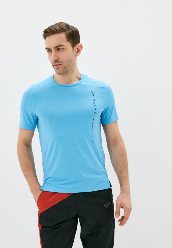 

Футболка спортивная Reebok, Голубой, TS AC GRAPHIC MOVE TEE Q1