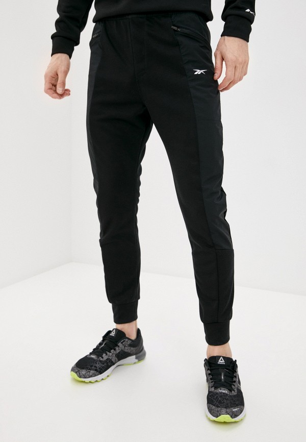 

Брюки спортивные Reebok, Черный, TS COTTON KNIT-WOVEN PANT