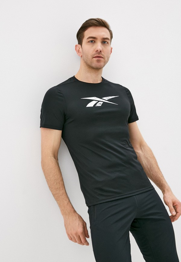 

Футболка спортивная Reebok, Черный, WOR POLY GRAPHIC SS TEE