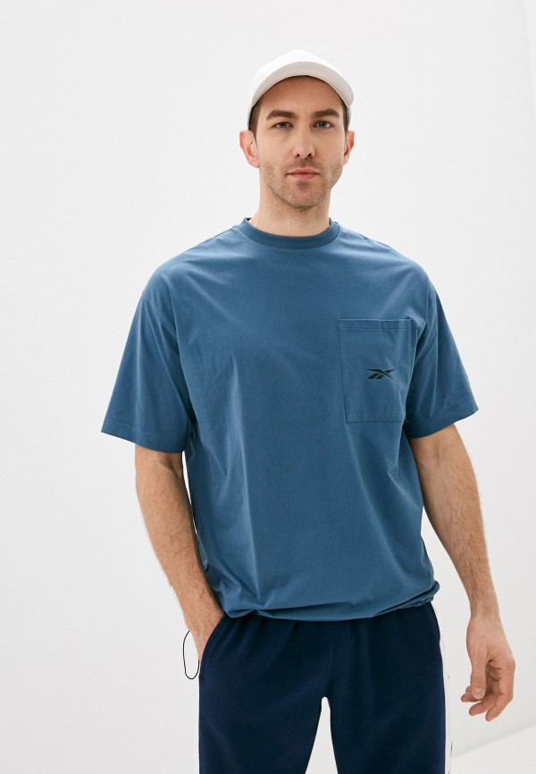 

Футболка Reebok, Синий, TS VECTOR POCKET TEE