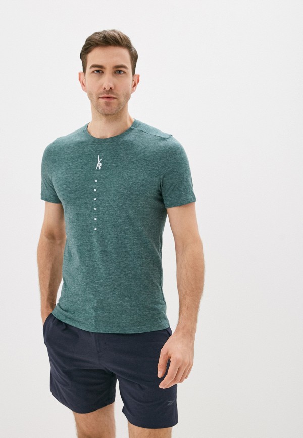 

Футболка спортивная Reebok, Бирюзовый, TS AC+COTTON SS GRAPH TEE