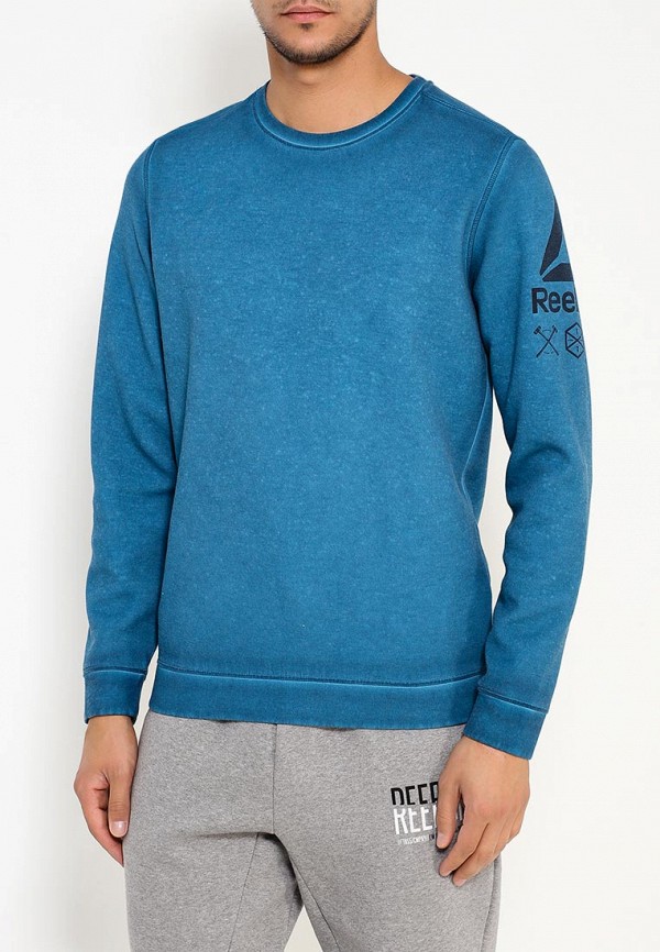 

Свитшот Reebok, Reebok RE160EMQJS43, Синий