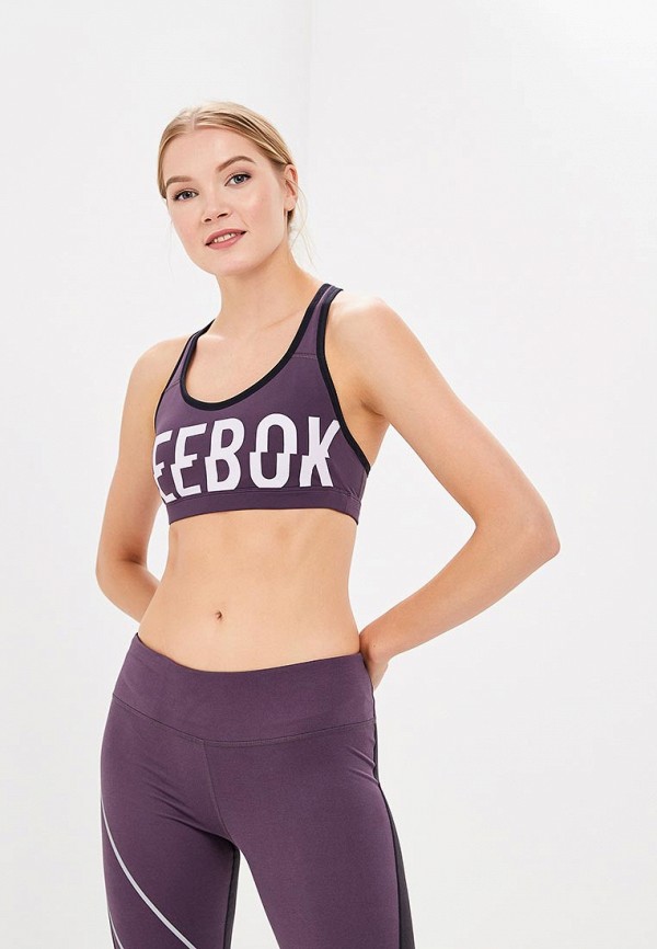 

Топ спортивный Reebok, Reebok RE160EWALND9, Фиолетовый