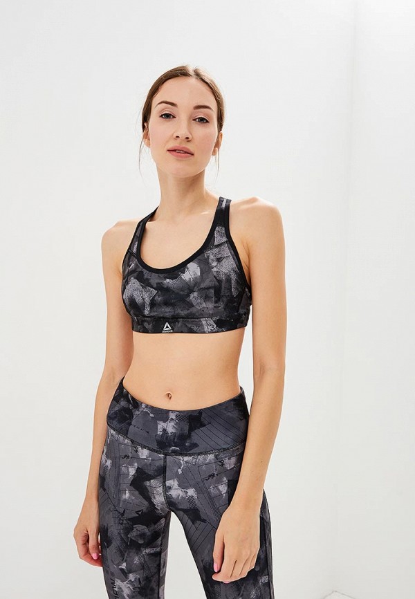 

Топ спортивный Reebok, REEBOK HERO RUN BRA PAD, Черный