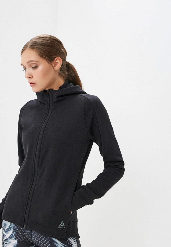 

Толстовка Reebok, OS COTTON FZ HOODIE, Черный