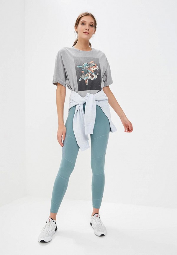 

Футболка Reebok; Reebok RE160EWEEBD8, Серый