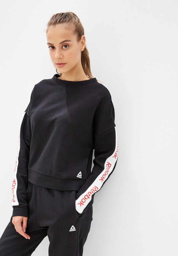 

Свитшот Reebok, Черный, Linear Logo Crew