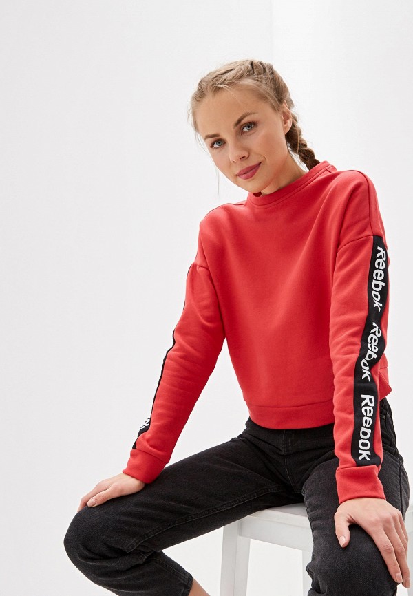 

Свитшот Reebok, Красный, Linear Logo Crew