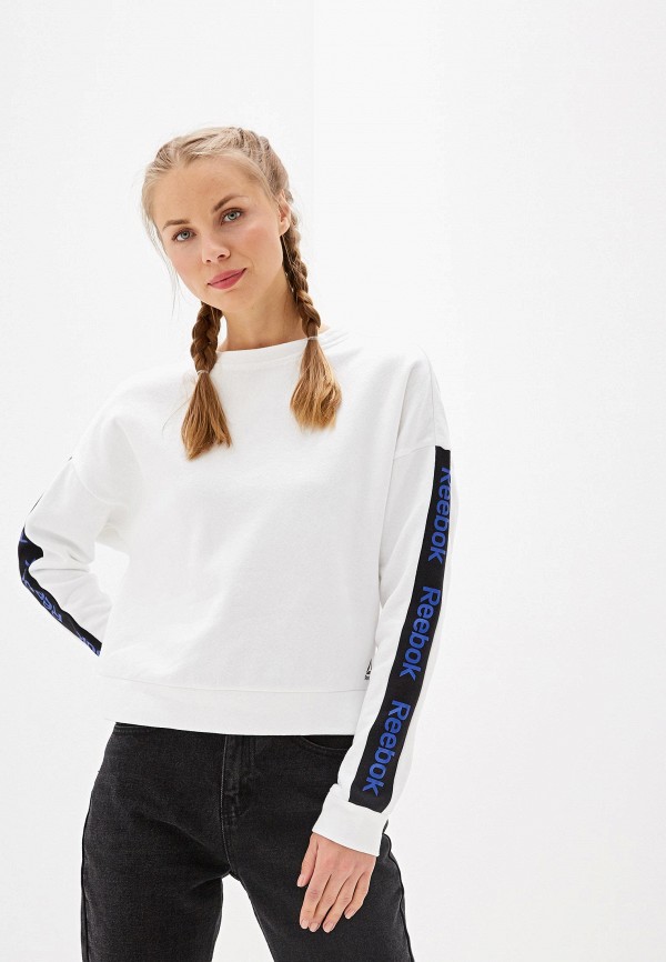 

Свитшот Reebok, Белый, Linear Logo Crew