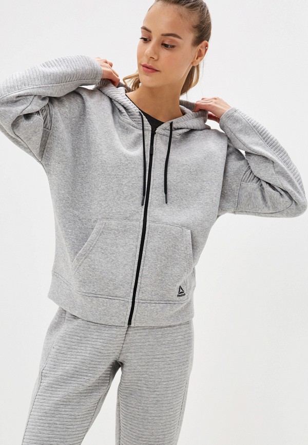 

Толстовка Reebok, Серый, WOR Versatile Fullzip
