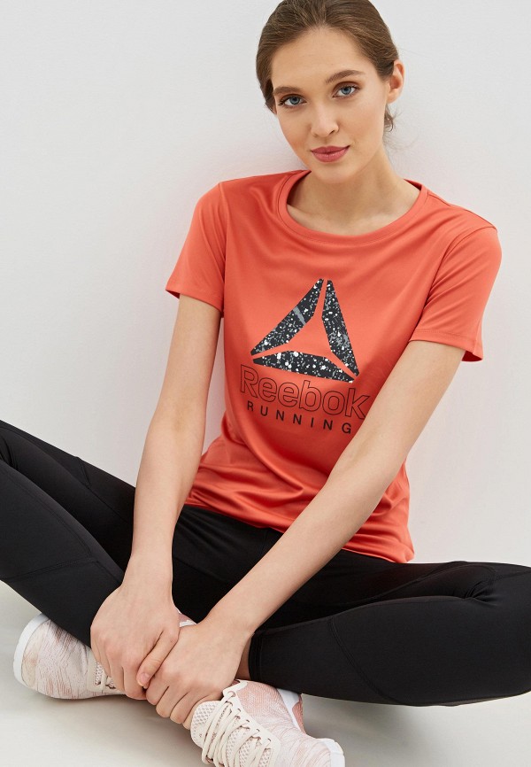 

Футболка спортивная Reebok, Оранжевый, RE DELTA GRAPHIC TEE