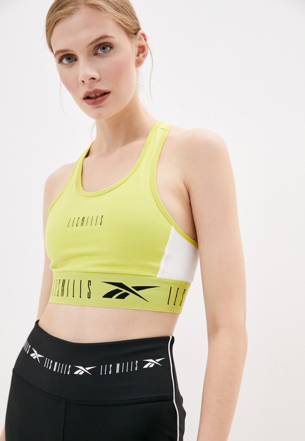 

Топ спортивный Reebok, Желтый, Reebok RE160EWJMEG5