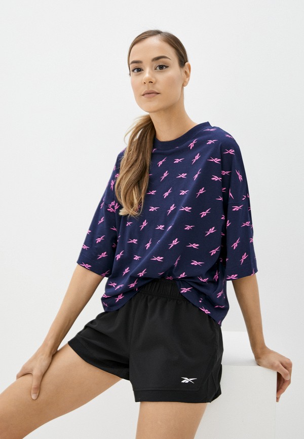 

Футболка Reebok, Синий, TE AOP Vector Tee