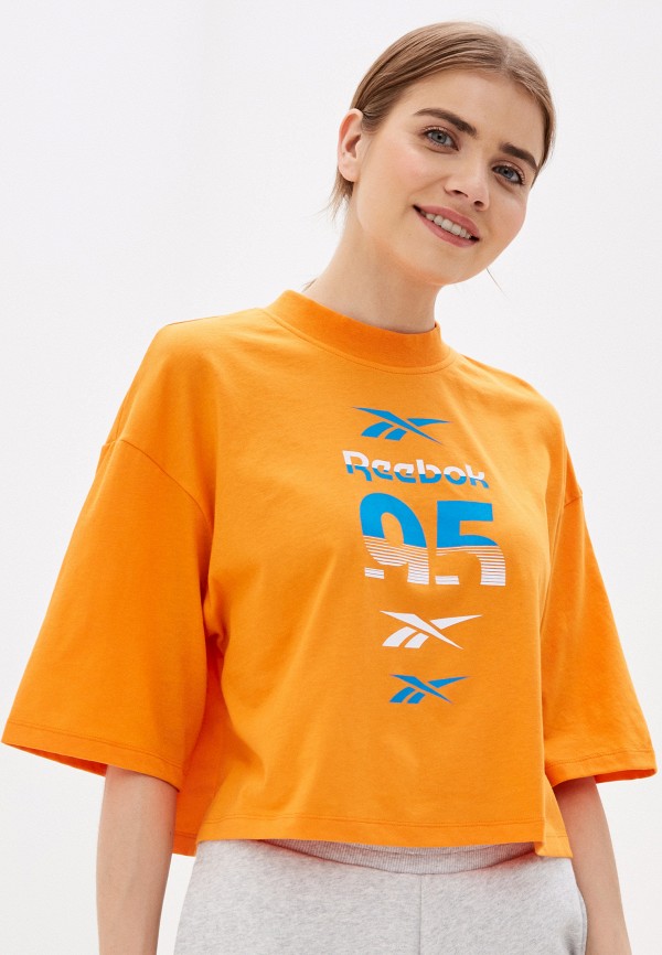 

Футболка Reebok, Оранжевый, WOR MYT RBK Graphic Tee