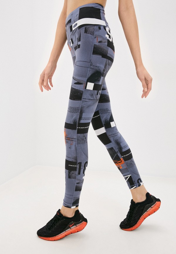 

Леггинсы Reebok, Фиолетовый, WOR MYT AOP LEGGING WASIND