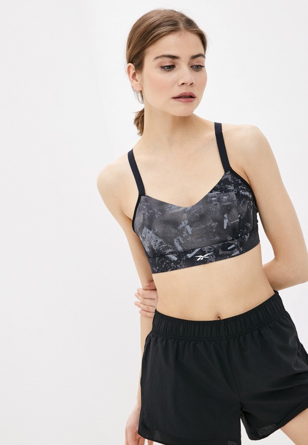 

Топ спортивный Reebok, Серый, TS LUX STRAPPY BRA -STORM