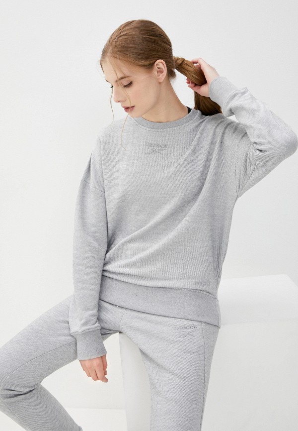 

Свитшот Reebok, Серый, TE TEXTURED CREW