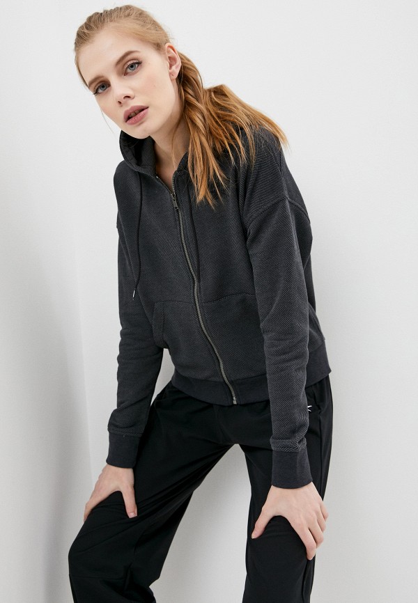 

Толстовка Reebok, Серый, TE TEXTURED LOGO FULLZIP