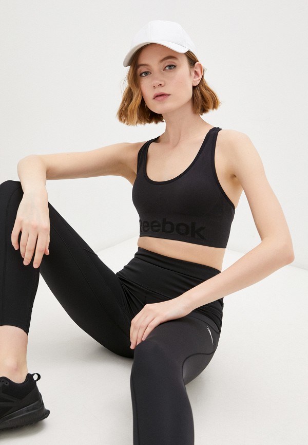 

Топ спортивный Reebok, Черный, WOR SMLS BRA BLACK
