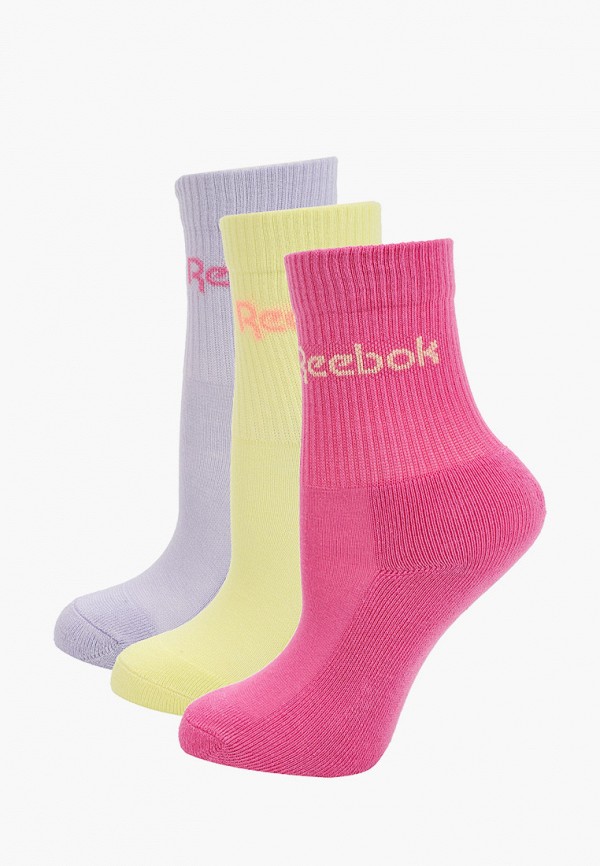 Носки 3 пары Reebok разноцветного цвета