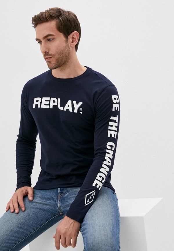 

Лонгслив Replay, Синий