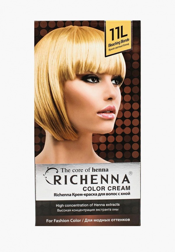 

Краска для волос Richenna, с хной №11L Bleaching Blonde