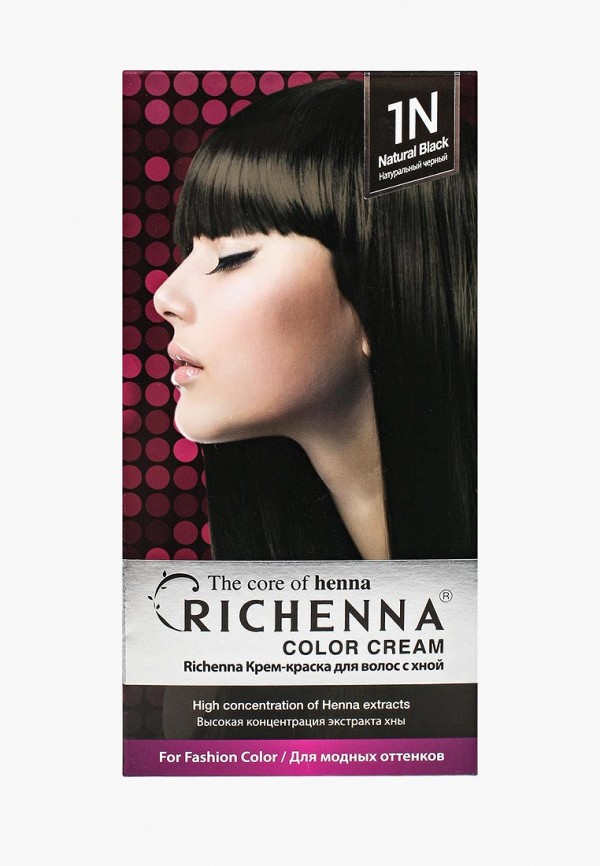 

Краска для волос Richenna, с хной № 1N Natural Black