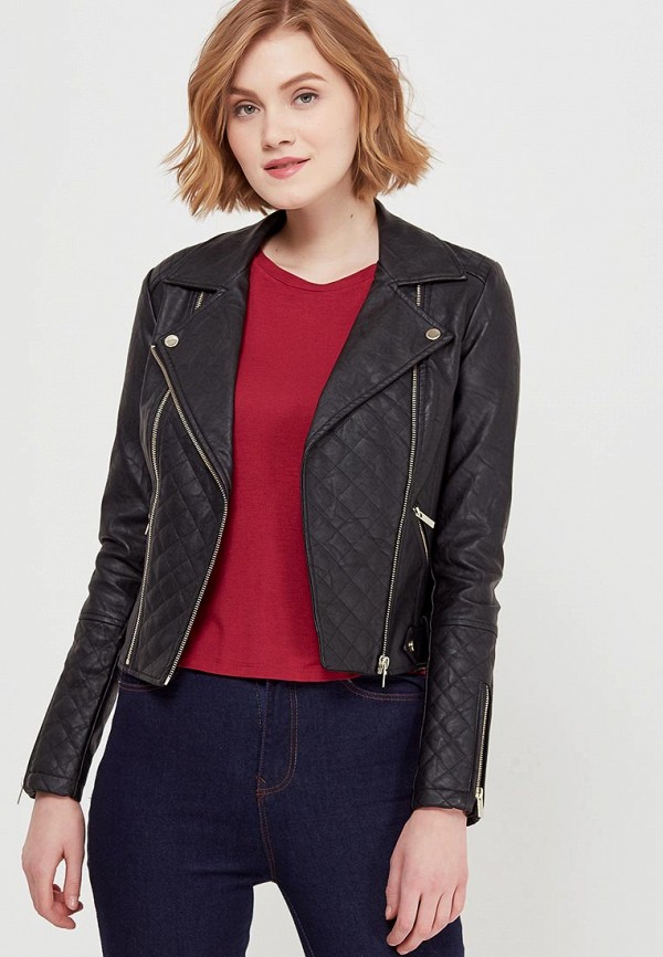 

Куртка кожаная River Island, River Island RI004EWAKIM5, Черный
