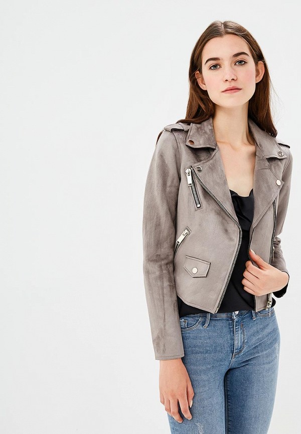 

Куртка кожаная River Island, Серый