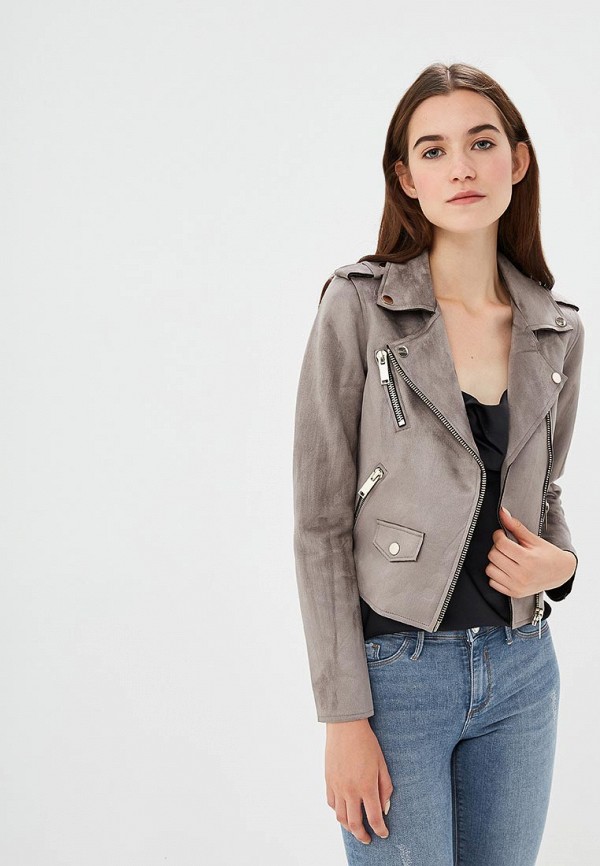 

Куртка кожаная River Island, Серый