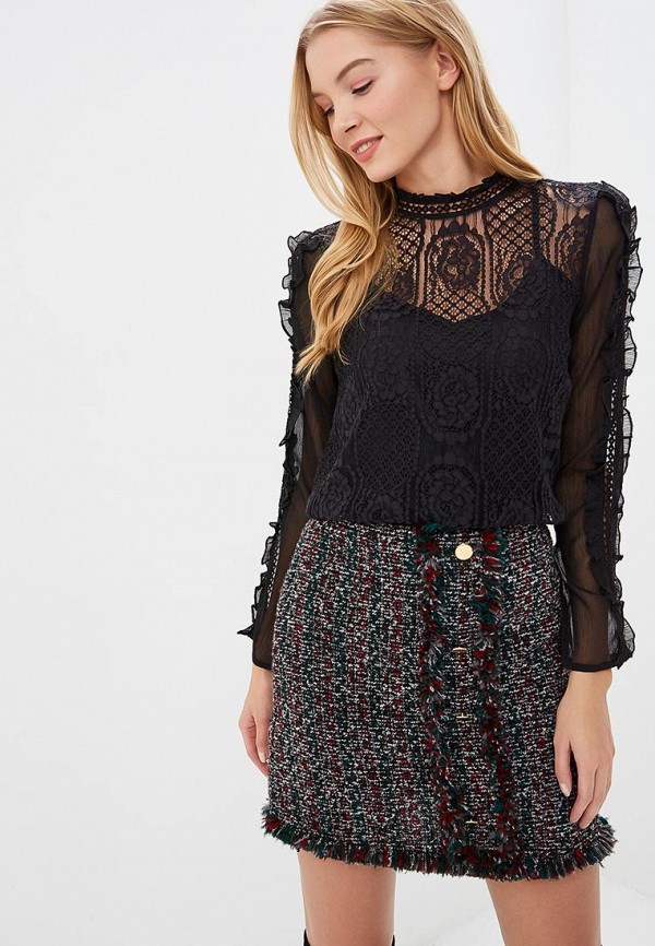 

Блуза River Island; River Island RI004EWCVAC1, Черный