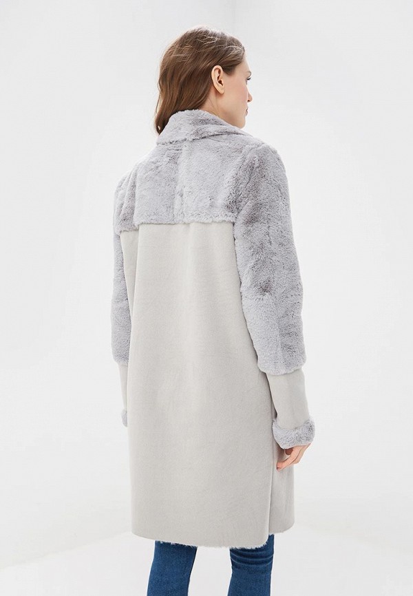 

Дубленка River Island; River Island RI004EWDZWX2, Серый