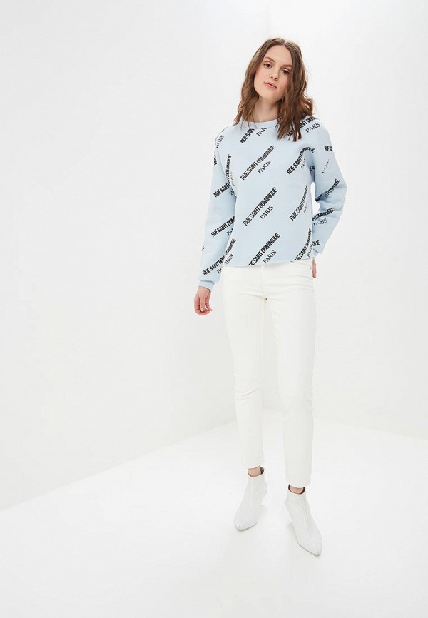 

Свитшот River Island; River Island RI004EWEQUE9, Голубой