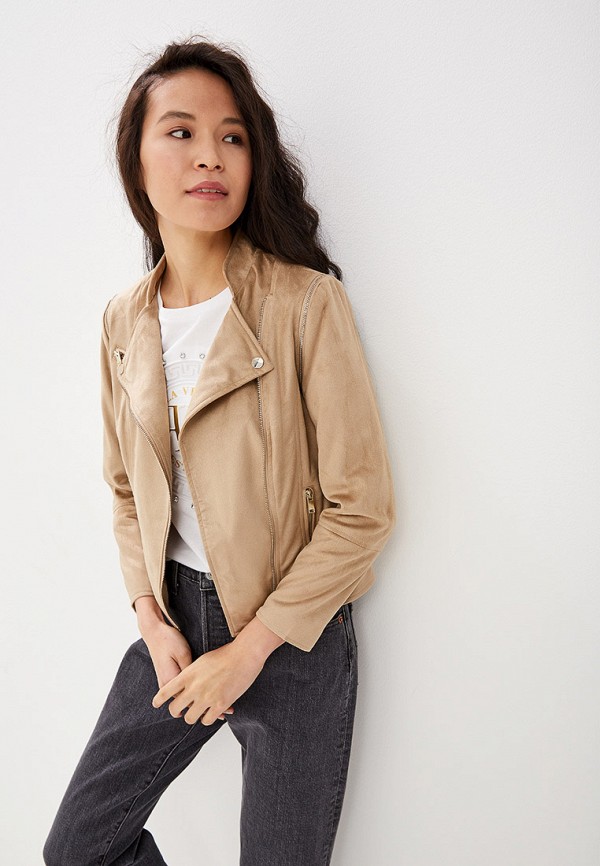 

Куртка кожаная River Island, Бежевый