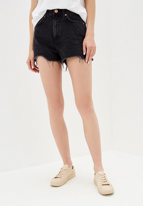 

Шорты джинсовые River Island, Черный, WASHED BLACK
