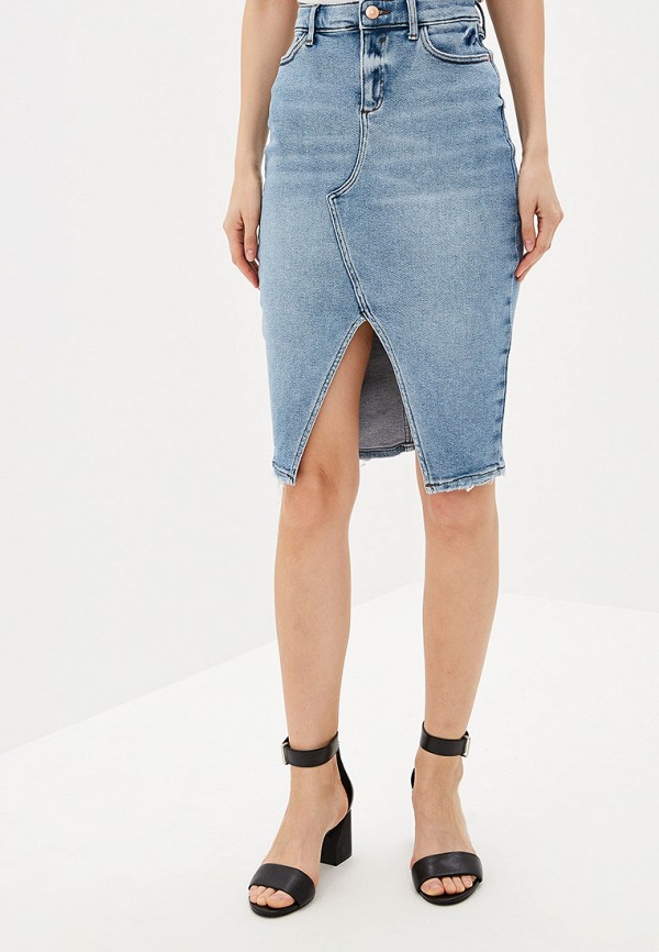 

Юбка джинсовая River Island, River Island RI004EWFIQS7, Голубой