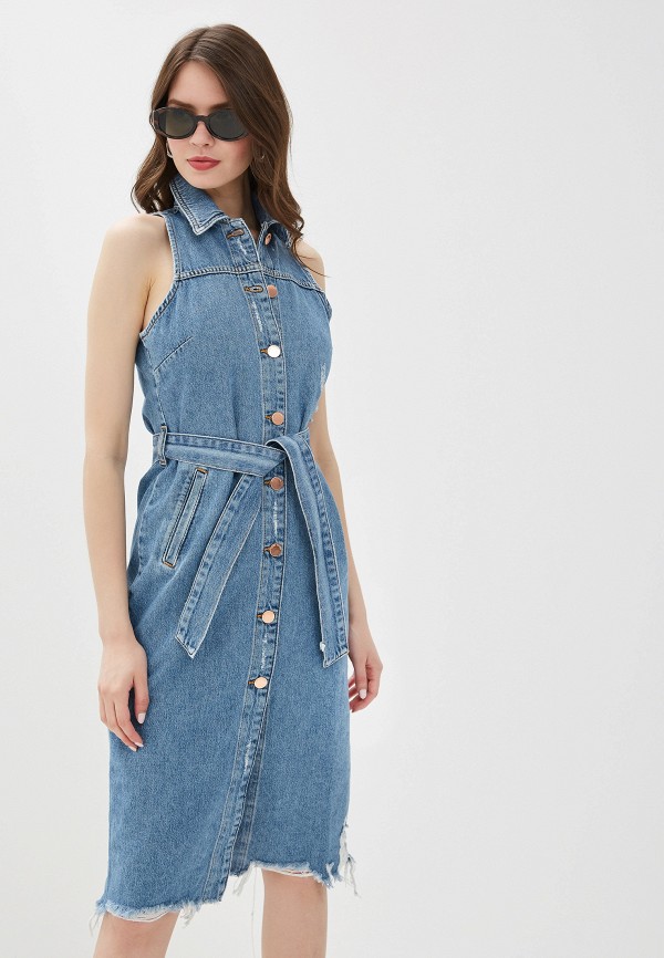 

Платье джинсовое River Island, River Island RI004EWFLUF2, Синий