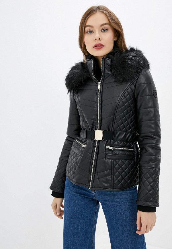 

Куртка кожаная River Island, Черный