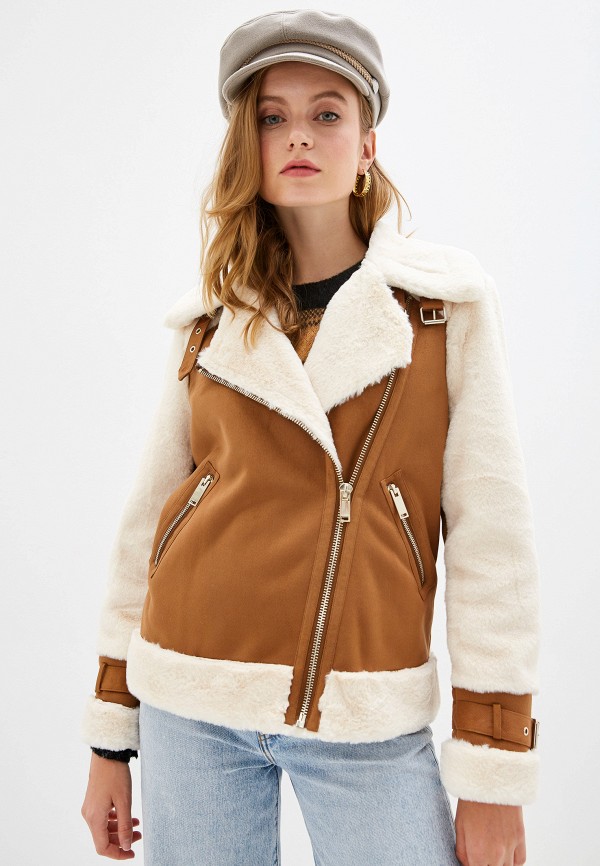 

Дубленка River Island, Коричневый, River Island RI004EWGSNT6