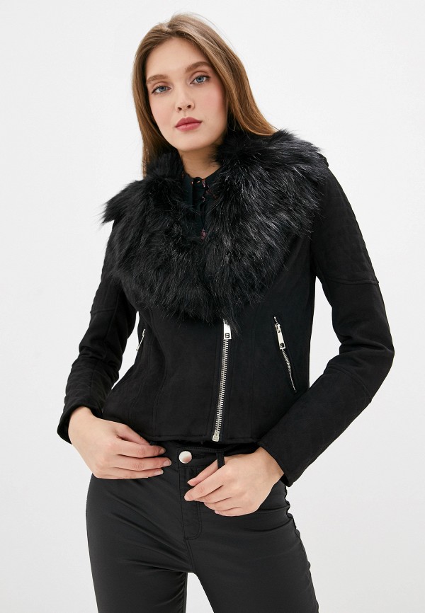 

Куртка кожаная River Island, Черный