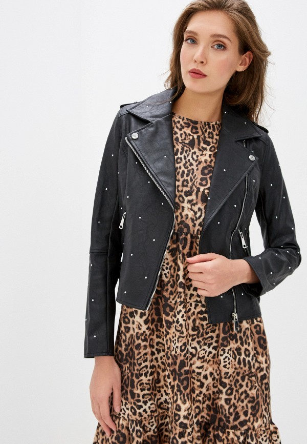 

Куртка кожаная River Island, Черный