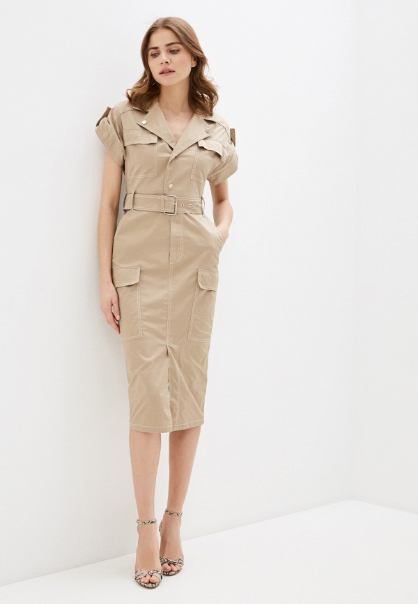 

Платье River Island, Бежевый, River Island RI004EWIMFV0
