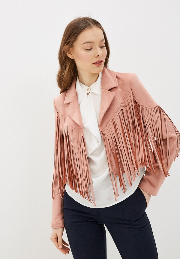

Куртка кожаная River Island, Розовый